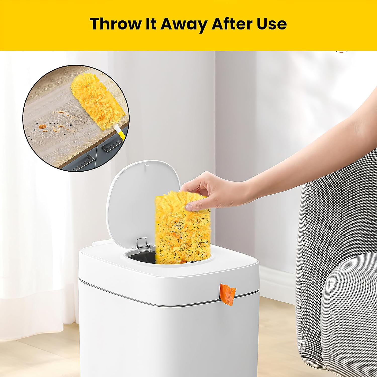 Heavy Duty Duster Refills for swiffer Duster, Disposable Dusters Kit for