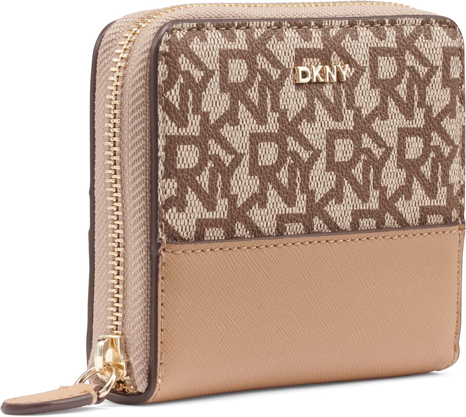 DKNY Women's Bryant Park Top Zip Dome Crossbody Crossobody Bag, Chino/Cappuccino