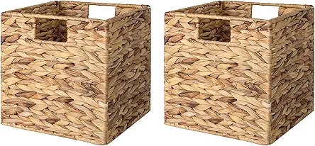 StorageWorks Wicker Baskets for Storage with Liners, Water...