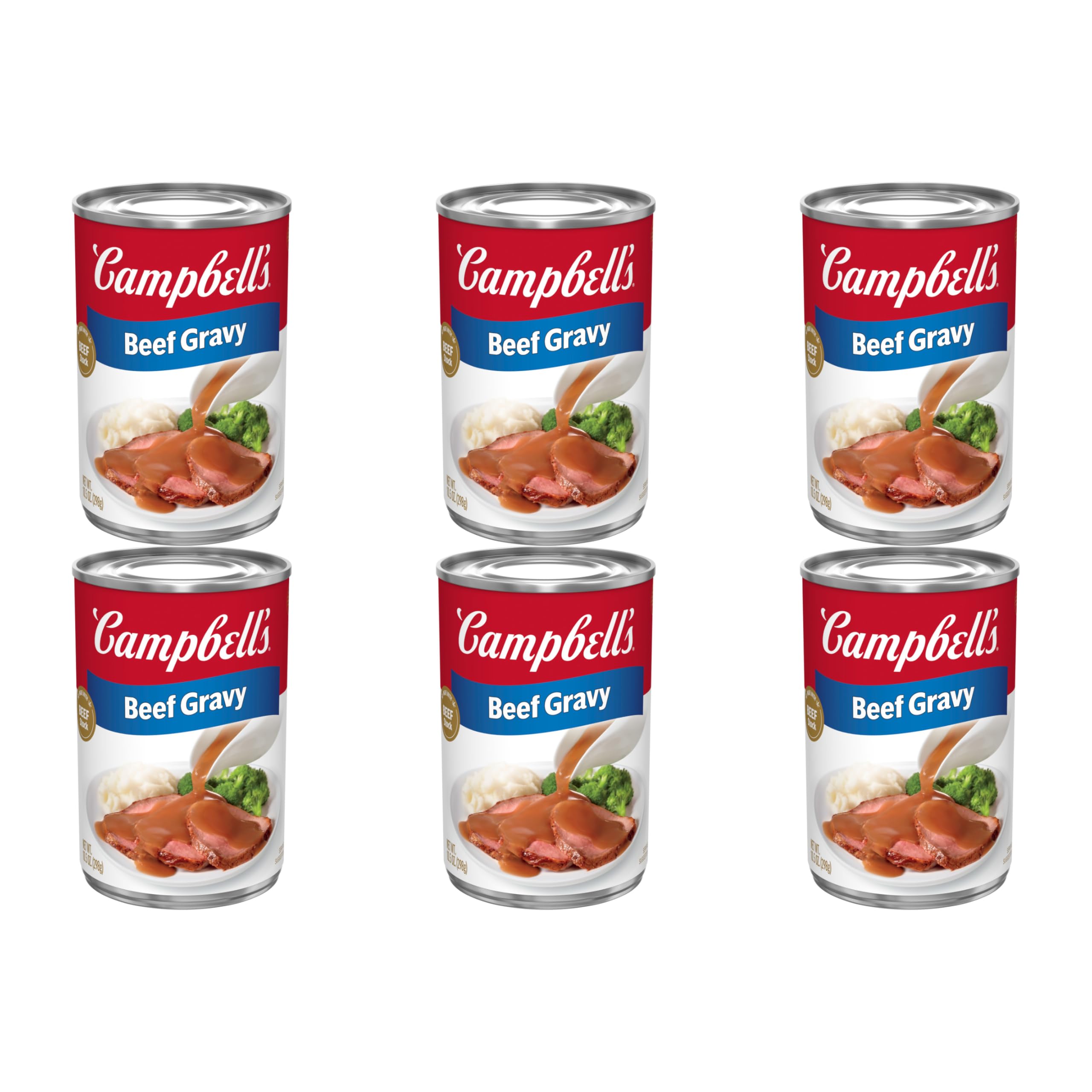 Campbell's Beef Gravy, 10.5 Oz Can (Pack of 6)