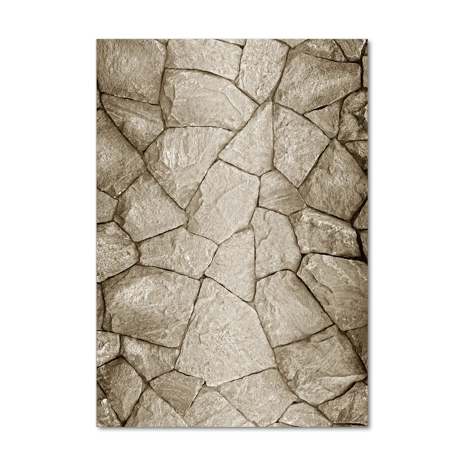 Tableau sur verre acrylique 70x100 Tulup pour une déco murale salon chaleureuse en beige