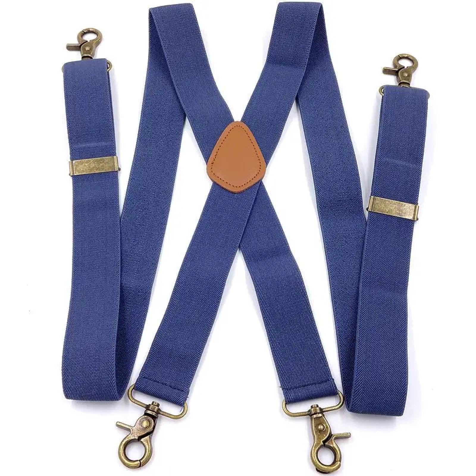Hosenträger Suspender Männer Retro Elastische Hosenträger Haken Schnalle Strap 4 Clips Sling Hosenträger Einstellbar Breite Männliche Hosenträger