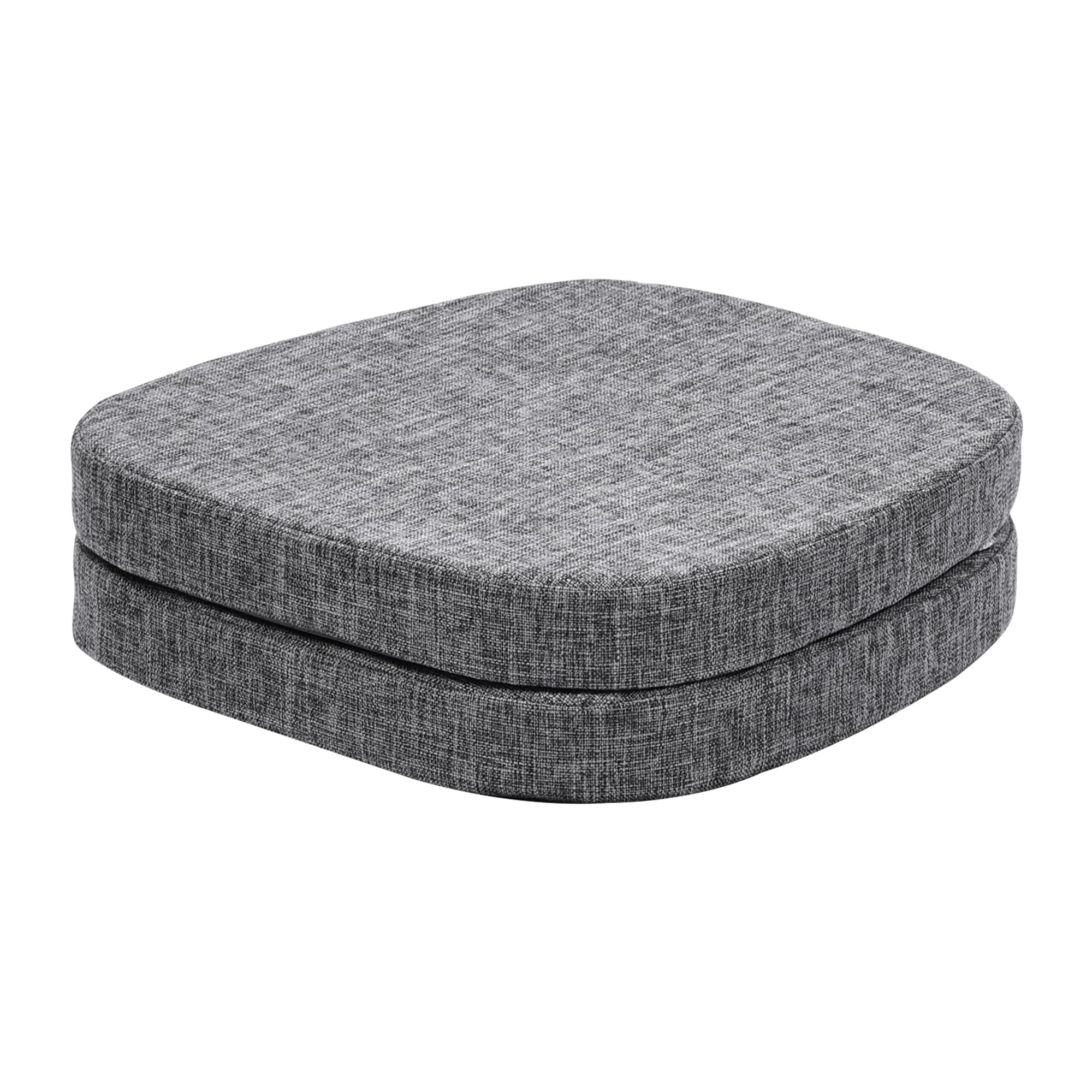 baibu 2-Layer Memory Foam Metal Dining Chair Pads, 14 x 14In, 2 Pack, Grey