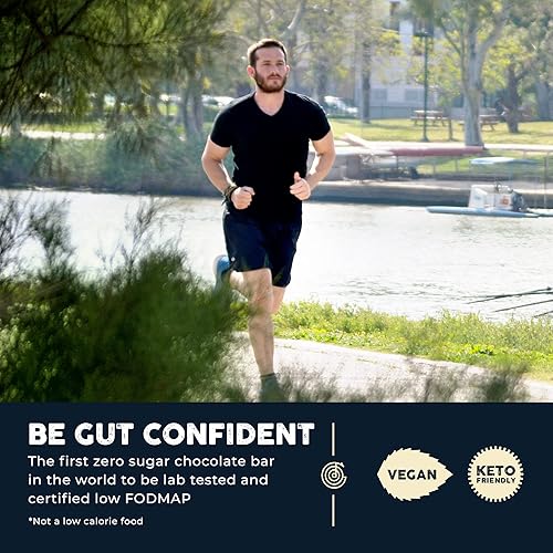 Miniatura 7 de The Good Chocolate - Minibarras de chocolate keto de almendras saladas, cero azúcar, aperitivo bajo en carbohidratos netos, más bajas en calorías,