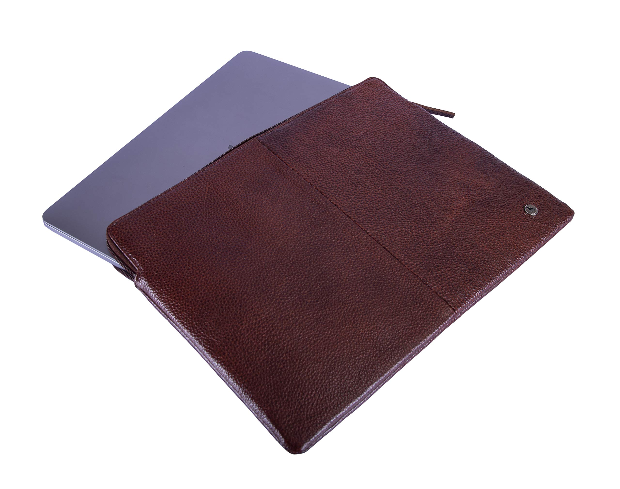 HIDE & SKIN Men's Leather Card Holder and Belt Combo Gift Box (Brown)