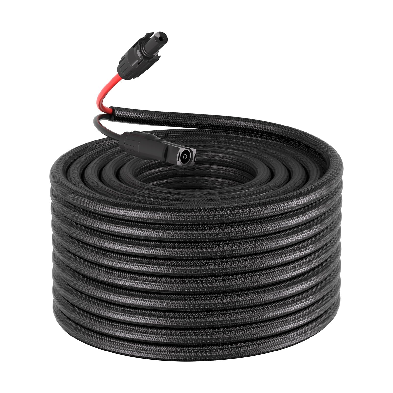 VEVOR Cavo di Prolunga per Pannello Solare Lunghezza 30,48 m Calibro 10 AWG, Cavo per Sistema Fotovoltaico con Guiana Protettiva Ignifuga Impermeabile IP67 Prolunga con Connettore per Camper Barche