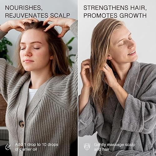 Miniatura 4 de MUNUSNA Aceite esencial de romero 3.4 fl oz, aceite de romero 100% puro para el crecimiento del cabello, aceites de aromaterapia de grado premium