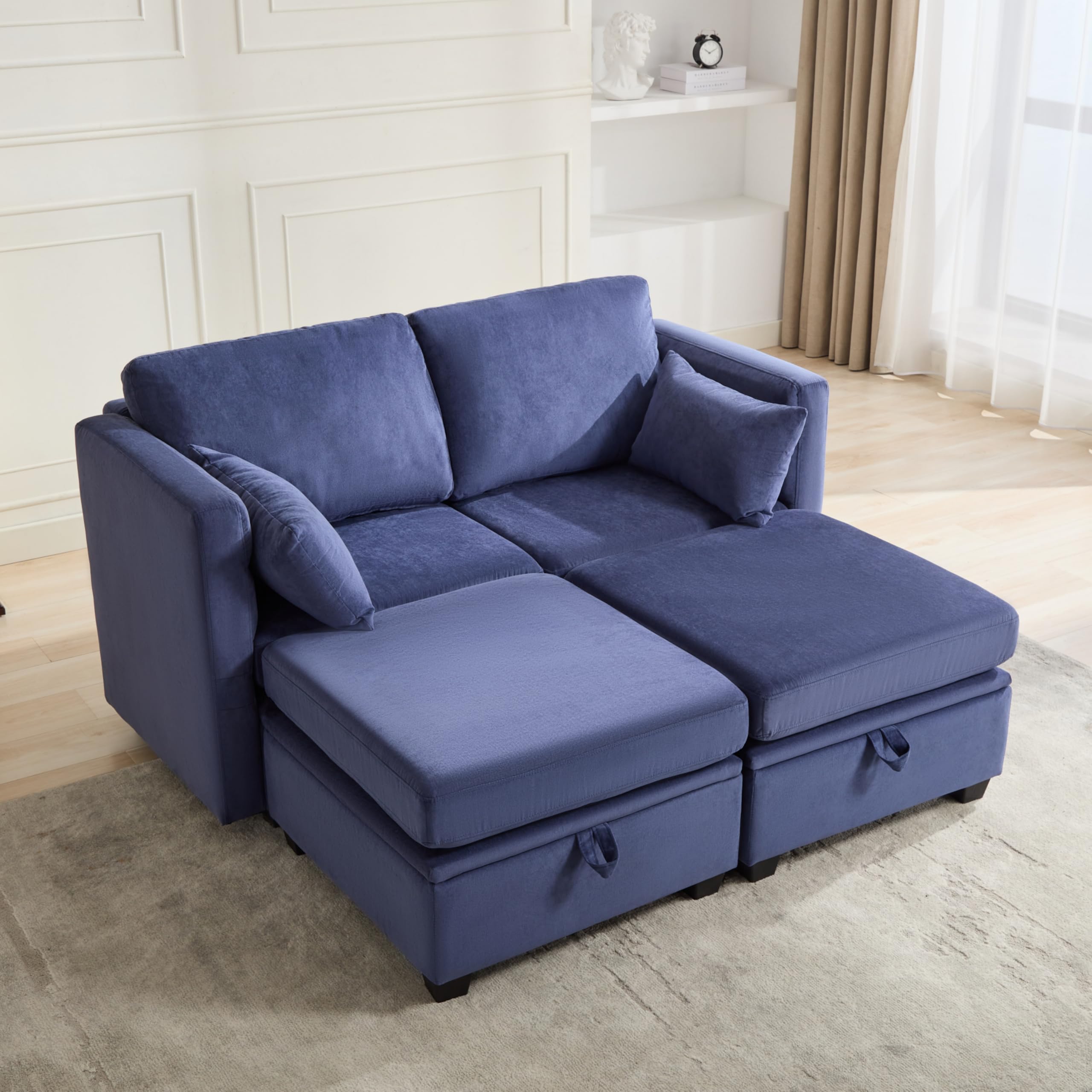 Amazon.com: Convertible Sectional Sleeper Sofa Bed, Modular Sofa