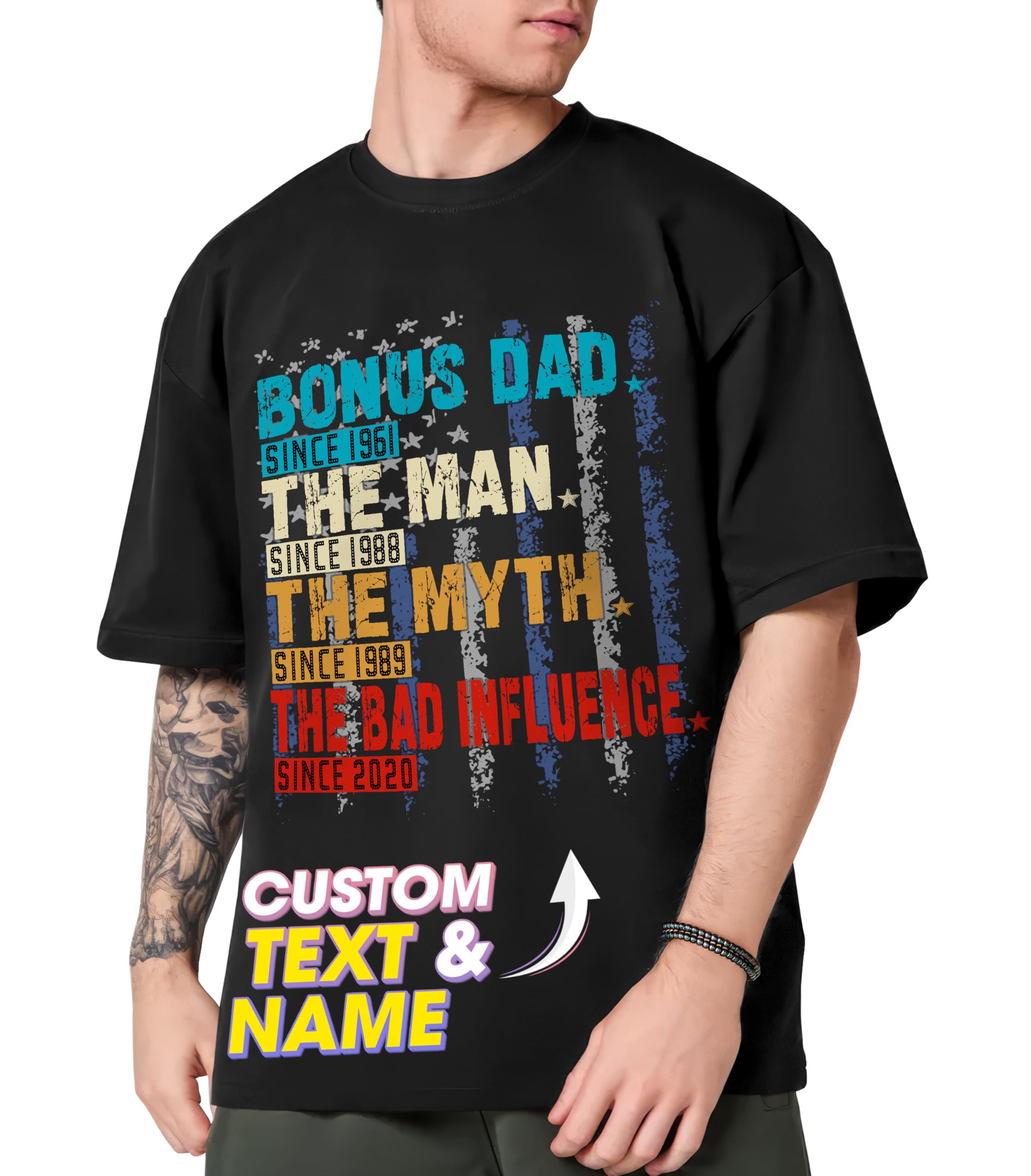 Tehg & Tuhg Custom Photo Tshirt Design Your Own, Personalized Shirts for Men Women, Gift for Him Her on Birthday Anniversary