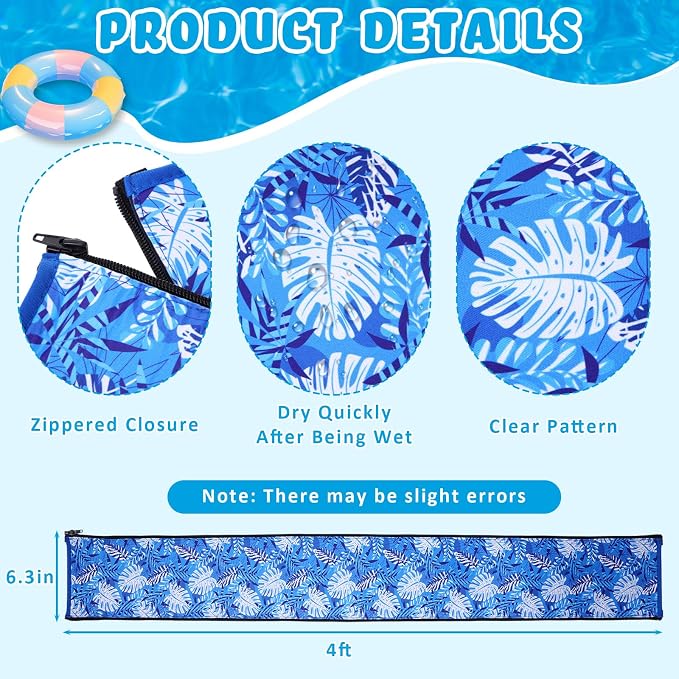 Funda para barandilla de piscina con cremalleras, 4 pies miniatura 2