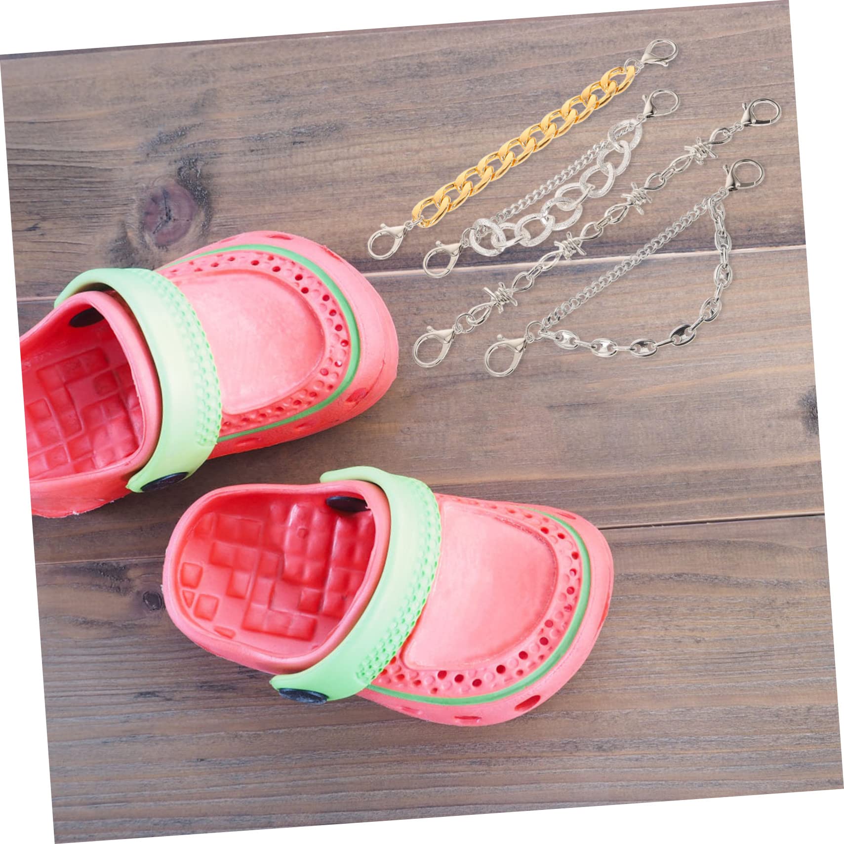 8pezzi Catena Per Scarpe Metallo Con Charms Decorativi Per Uomo e Donna Accessori Per Scarpe Con Design Chic e Facile Installazione Adatti Sandali