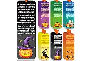 Jetec Christian Halloween Bookmarks: Uplifting Verses for Spooky Season