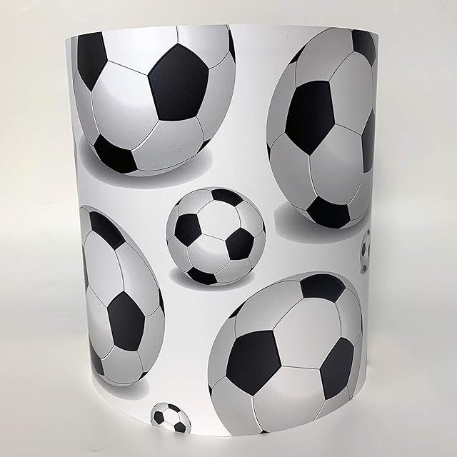 Black & White Football Lightshade 18cm Diameter x 21cm High