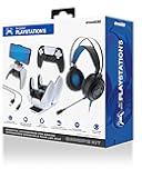 Gamers Kit Charger for PlayStation 5: Dualsense Gaming Headset with 50mm Drivers, PS5 Controller Chargers, Adjustable Phone Mount, USB-C Cable, Protective Cover and Caps