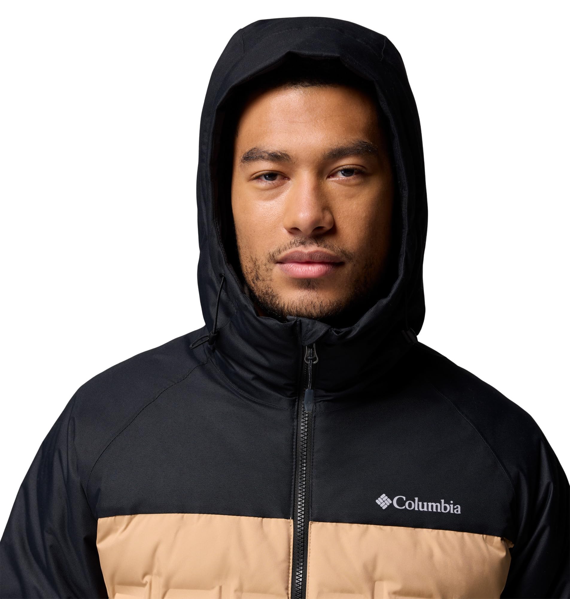 Columbia Męska kurtka puchowa z kapturem Grand Trek Iii, Canoe/Black, XL