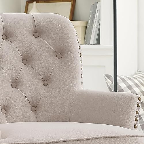 Miniatura 38 de Rosevara Atlas - Silla decorativa moderna de mediados de siglo, sillón tapizado con cojín suave para sala de estar, dormitorio y espacios pequeños