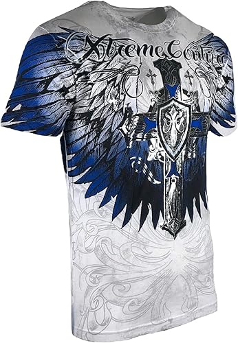 Miniatura 6 de Xtreme Couture by Affliction Camiseta para hombre Tempest Biker MMA
