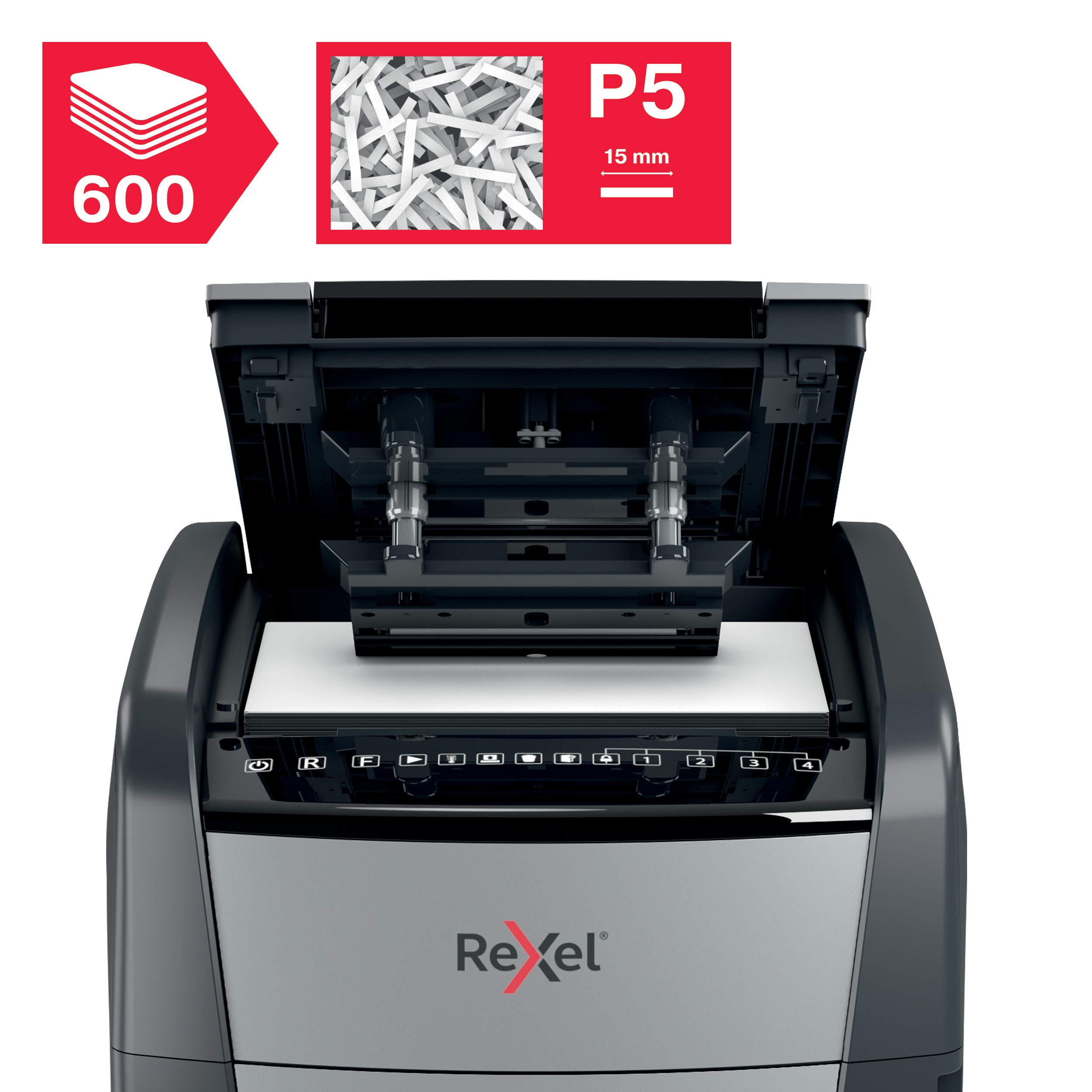 Rexel Optimum Autofeed Plus 600m Micro Cut Shredder