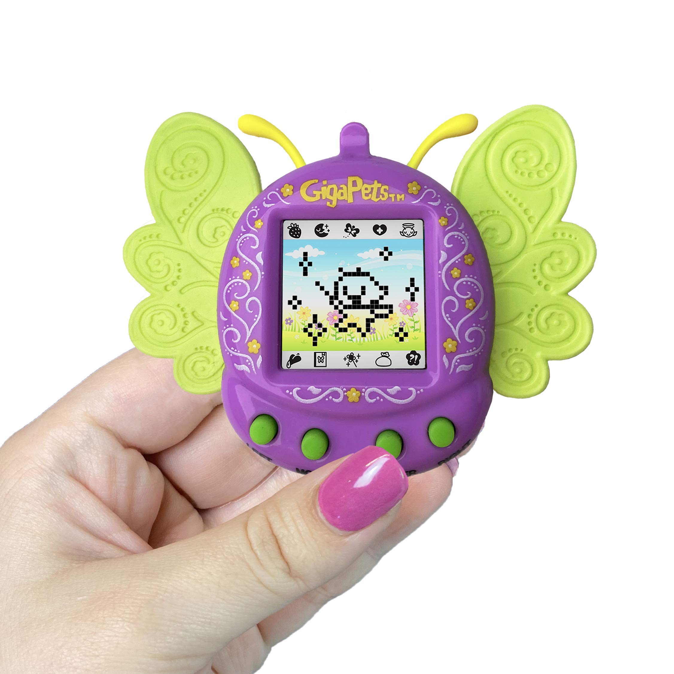 Giga Pets Pixie Virtual Pet Electronic Toy (Purple and Green