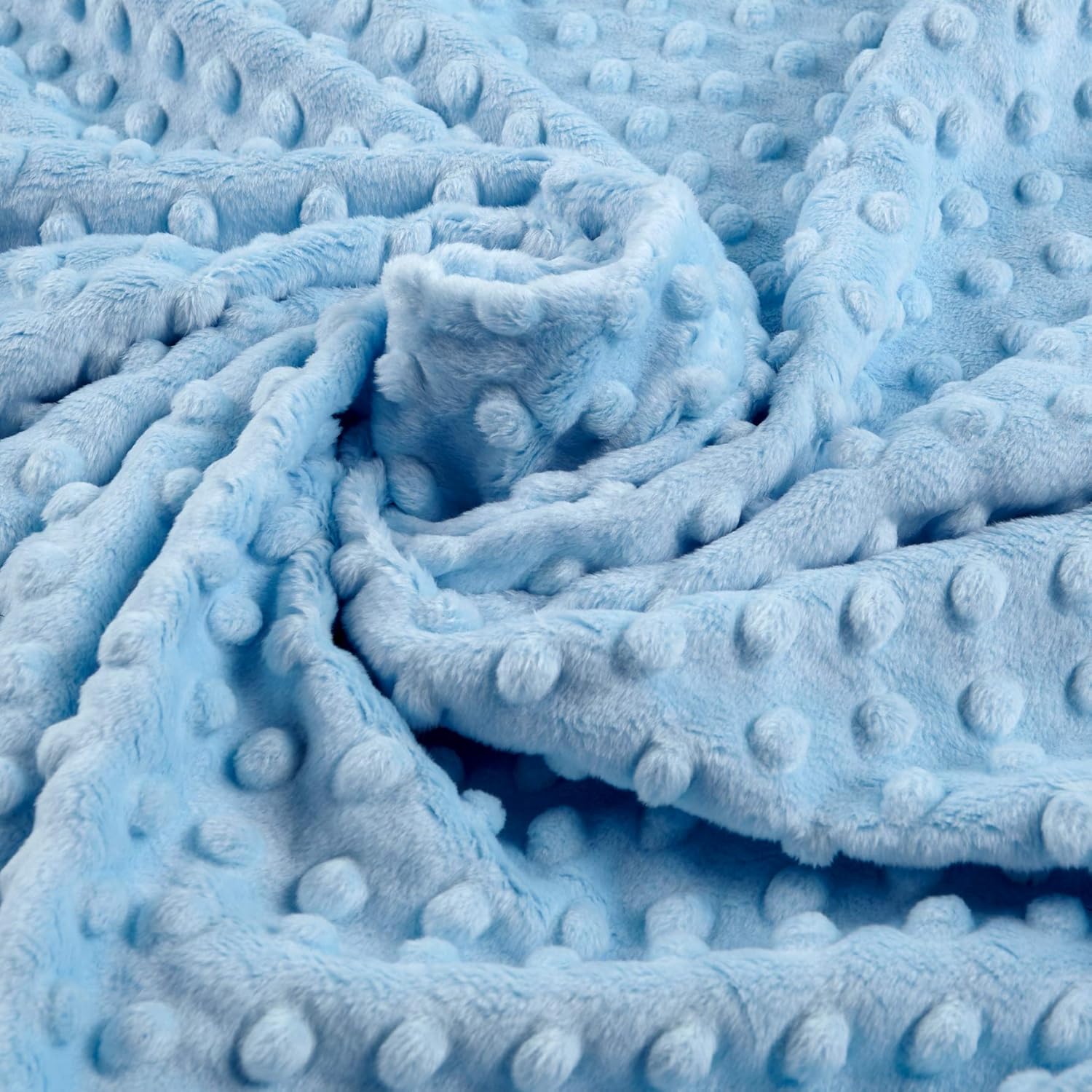 Shannon Minky Cuddle Dimple Baby Blue, Fabric by the Yard
