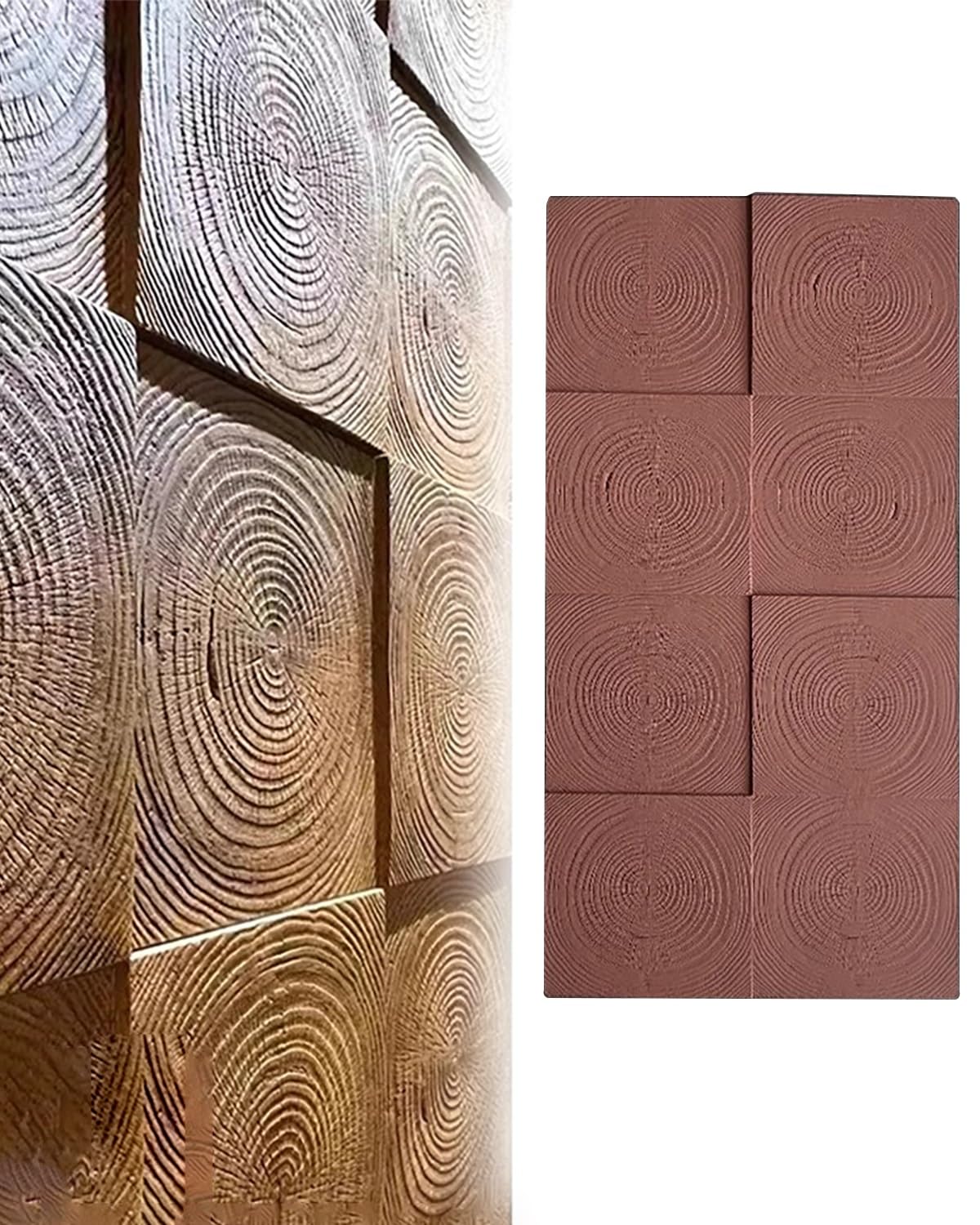 Pannelli Decorativi per Pareti Pannelli per Pareti con Texture Effetto Legno 60 X 120 Cm, Rivestimento In Pannelli Finti per Sala Giochi, Sfondo TV, Soggiorno, Appartamento, Pannelli Murali 3D Resiste