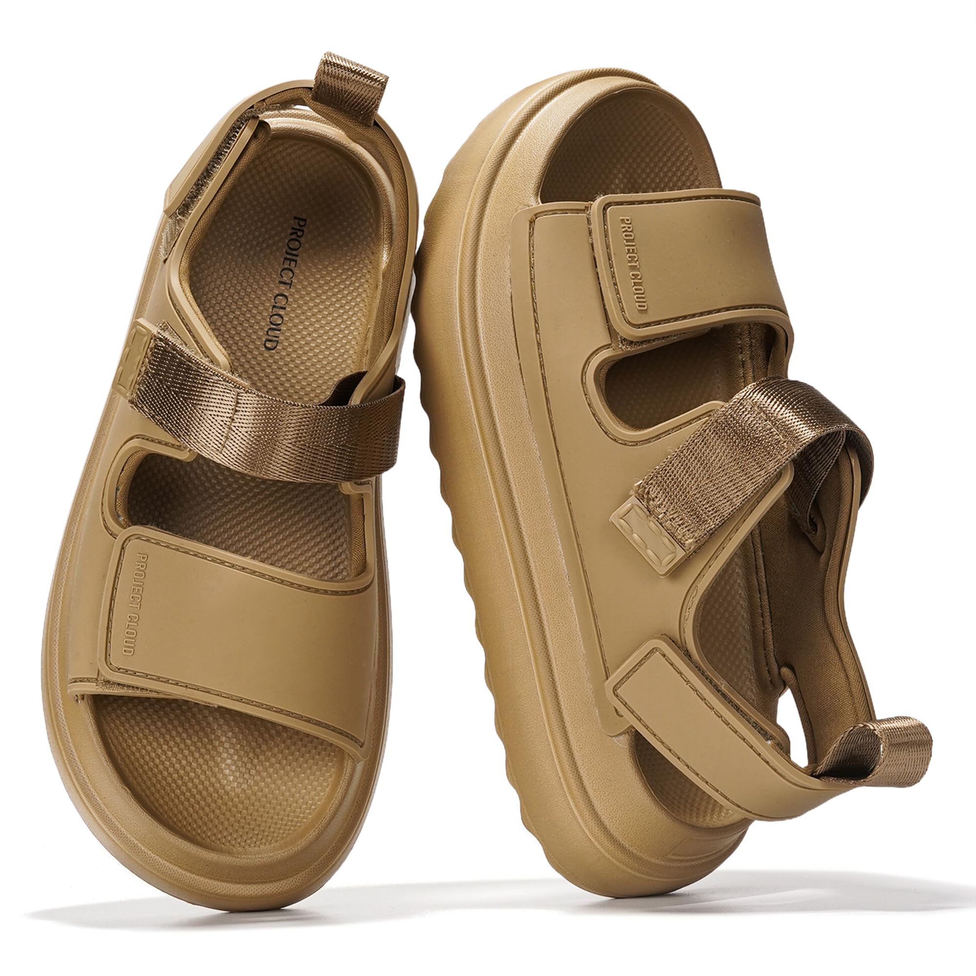 Project Cloud Platform Sandals for Women 2026 – Memory Foam Insole, Lightweight & Slip-Resistant Womens Sandals – Stylish, Beach-Ready Waterproof