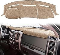 Vista 12 de Yiz Funda para salpicadero, tapete de tablero, ajuste personalizado para Dodge Ram 1500 2002-2005, 2500/3500 2003-2005 (02-05 Negro) Y22