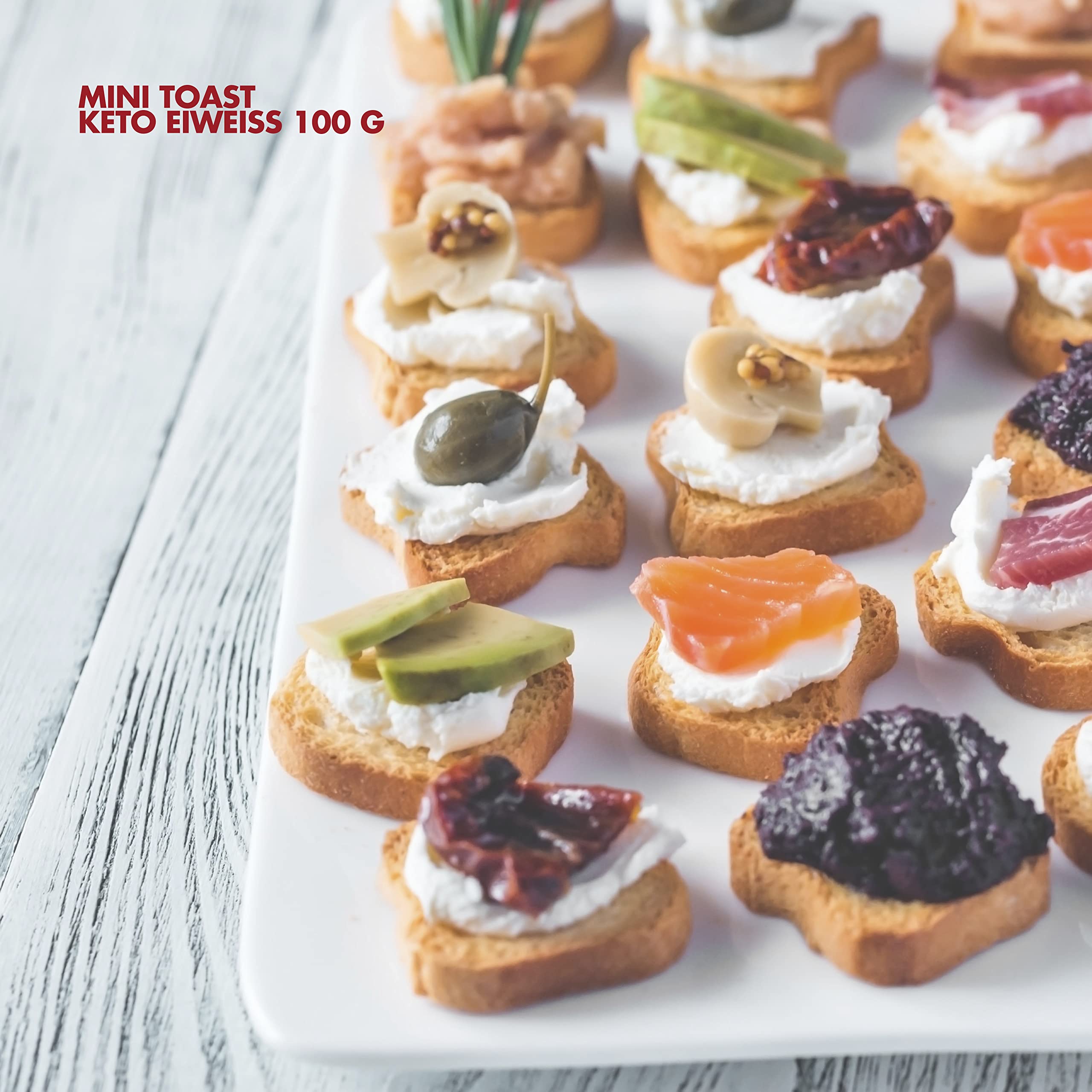 Bestdiet Keto Protein - Mini-Toast - Hoher Proteingehalt - (Packung 3x100g)