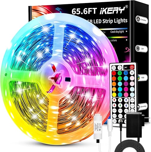 IKERY Tira de luz de neón de 164 pies164ft para exteriores impermeable SMD 2835 flexible luz LED de cuerda de neón tubo de silicona flexible para