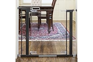 Pressure Mount Qdos Crystal Designer Safety Baby Gate | Seamlessly Blending Safety and Style