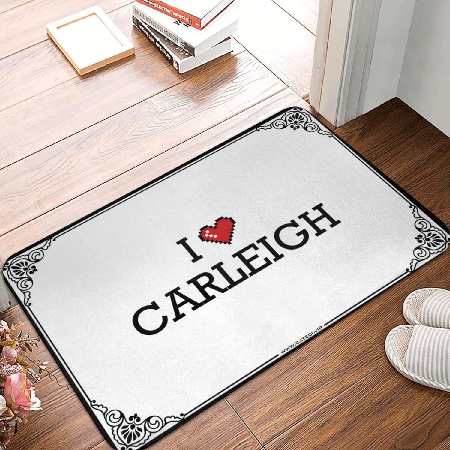 Fall Outdoor Welcome Mat I Love Carleigh Doormat Fall Rugs for Front Door Outdoor Runner Rug (Color : Colour, Size : 65X90CM)