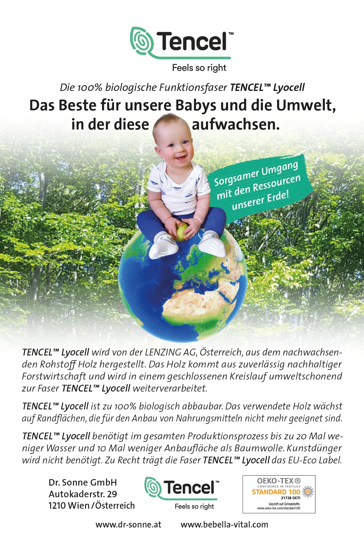 Tencel® Baby Schlafsack 3 TOG | ärmelloser Ganzjahresschlafsack | Kinderschlafsack hautfreundlich, atmungsaktiv, feuchtigkeitsregulierend | OEKO-TEX® zertifiziert | mitwachsend | 60 °C waschbar