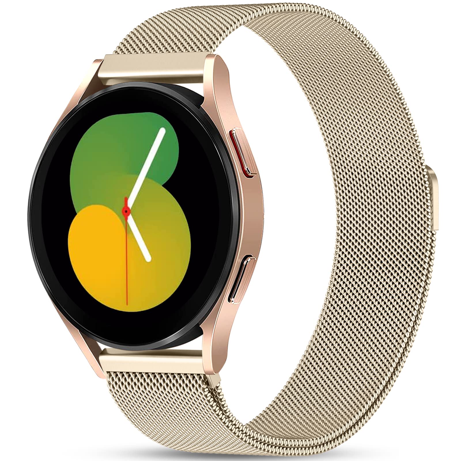 JKD Magnetic Metal Band Compatible with Samsung Galaxy Watch 7 Band, Galaxy Watch 6 5 4 FE 40mm 44mm/5 Pro 45mm/Watch 6 4 Classic/Active 2, 20mm