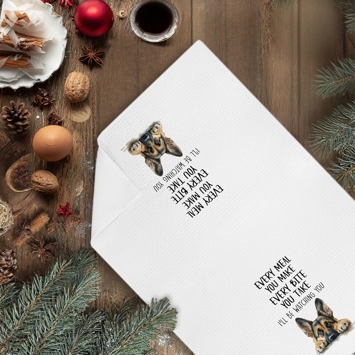 German Shepherd Dog Lover Mom Dad Gifts Hand Gifts Kitchen Towels for Kitchen Decor,Gifts for German Shepherd Owners Lovers Decorative Dish Tea Towels,16x24 Inch - Image 6