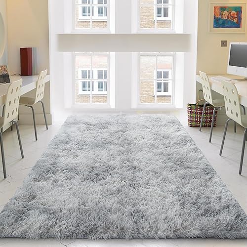 Miniatura 6 de CRUGZ Alfombra de área con estampado de leopardo de 5 x 7 pies, ultra suave, con estampado de guepardo, para sala de estar, dormitorio, habitación
