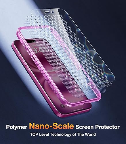 Miniatura 7 de Diaclara Funda diseñada para iPhone 16, mejorada protección completa de la cámara, carcasa resistente de cuerpo completo con protector de pantalla