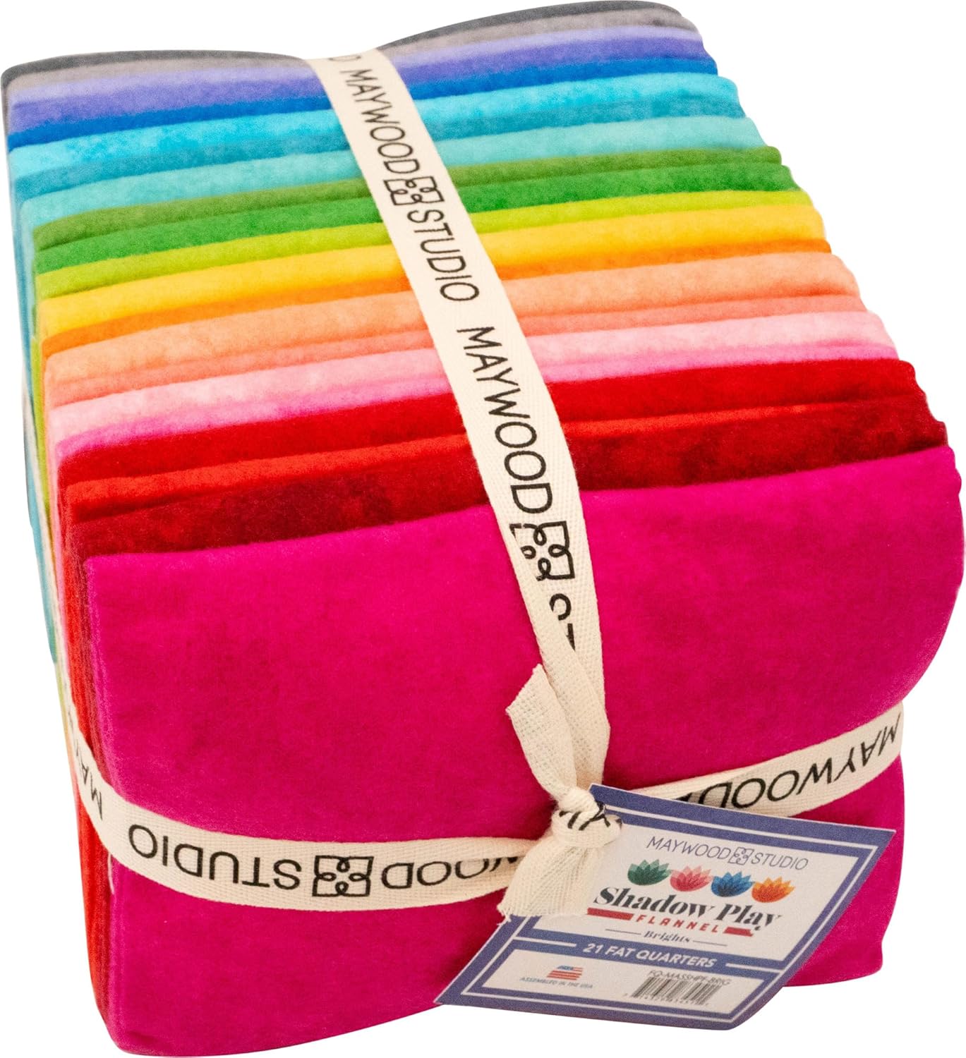 Shadow Play Flannel Brights 21 Fat Quarters Maywood Studio