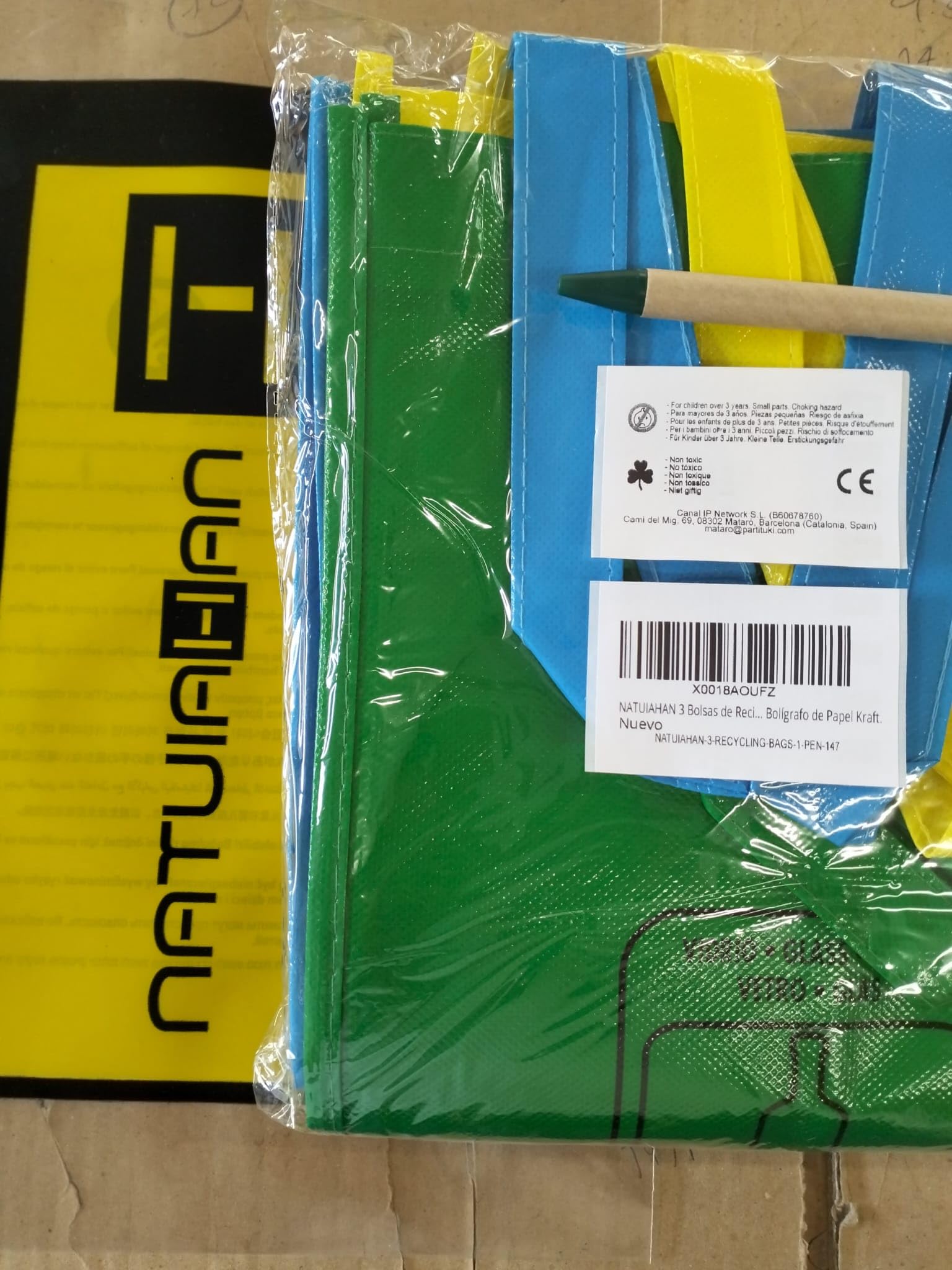 3 Sacchetti Riciclaggio Con Portasacchetti - Resistenti, Impermeabili E Con Velcro - Foto 12