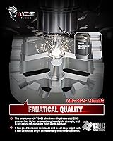 Vista 3 de MZS Estriberas para Moto de Cross, Reposapiés CNC Motocross Ancho MX Pedal Verde Compatible con KX250F 06-18 / KX250 19-24 / KX450F 07-18 / KX450