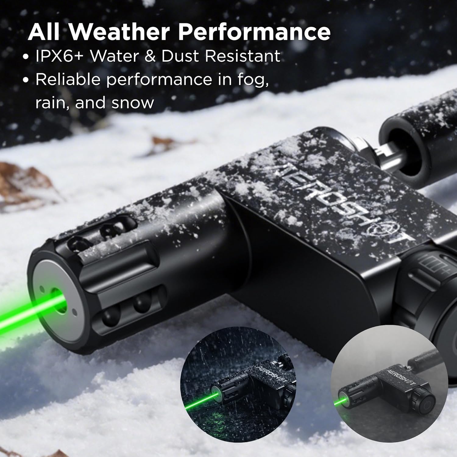 Green Laser Bore Sighter Rechargeable - Daylight Visible 100 Yards Bright Dot, Tool-Free Zero, Waterproof, No Barrel Damage Kit Designed for Hunters