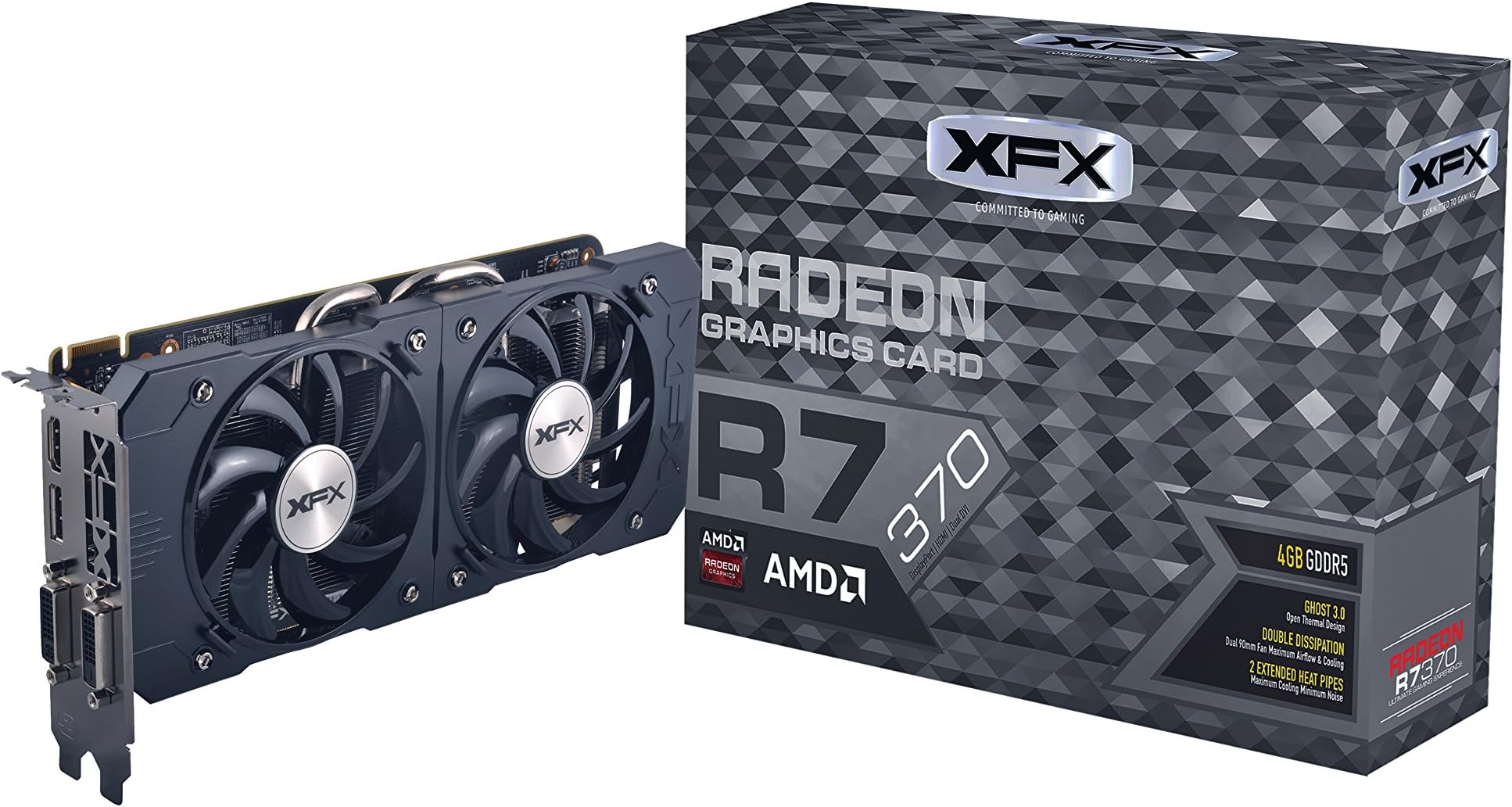 XFX Radeon R7 370 DD Edition Graphics Card (4 GB, GDDR5)