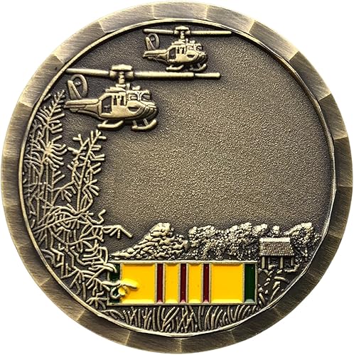 Miniatura 2 de Cinta de veterano de guerra de Vietnam 1959-1975 Moneda de desafío