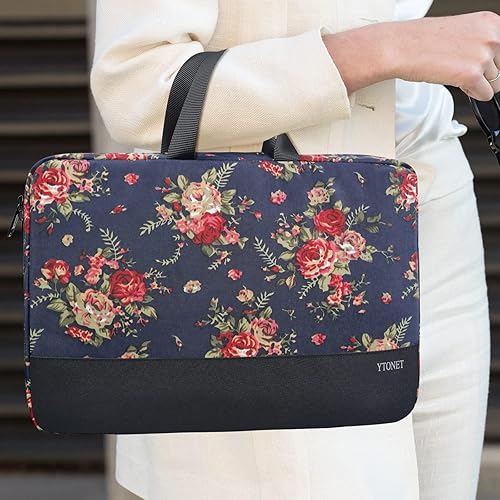 Miniatura 100 de Ytonet Funda profesional para transportar laptop de 13 a 13.3 pulgadas, delgada, con asas, resistente al agua, compatible con laptops MacBook Air