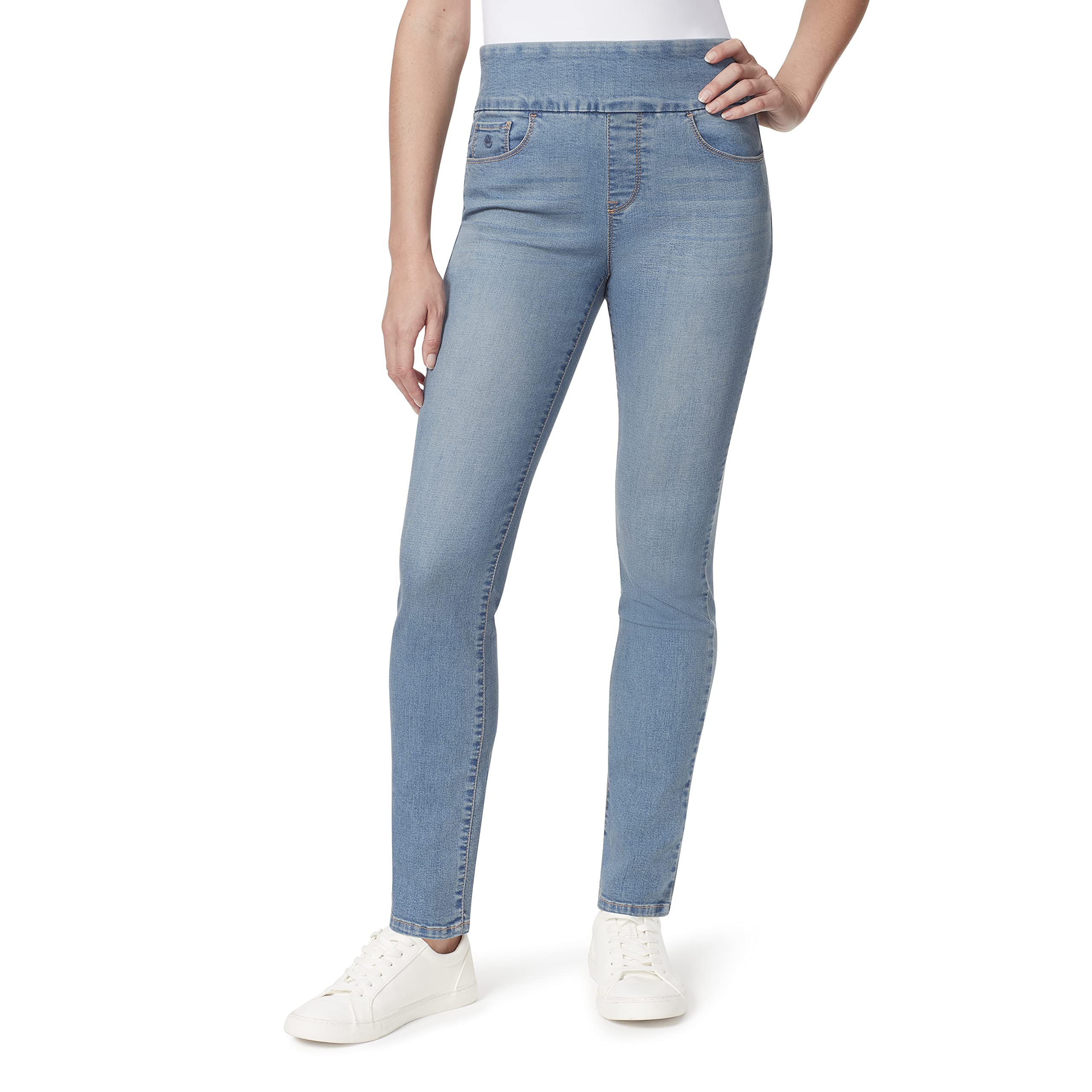 Gloria Vanderbilt Womens Amanda Pull on High Rise Jean Standard