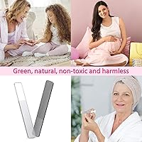 Vista 7 de 8 unidades de limas de cristal natural para uñas con estuche para uñas naturales