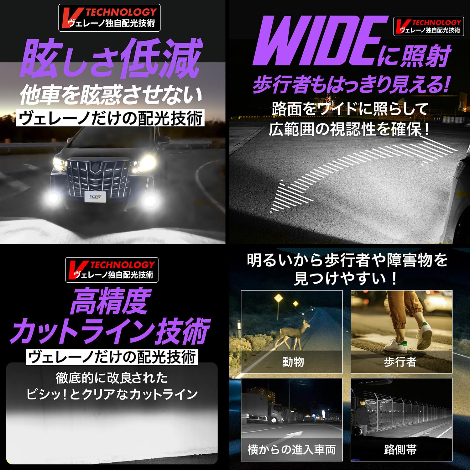 Amazon | VELENO MORTALE LED フォグランプ ホワイト 13400lm 実測値 