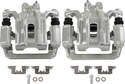 Miniatura 16 de SCITOO Pinzas de freno traseras izquierdas+derecha con soporte 19B2950 19B2951 compatibles para Scion tC 2005-2010