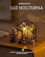 Vista 5 de Rolife - Kit de bricolaje de invernadero en miniatura, kit pequeño/mini de construcción de casa con muebles para adultos, muebles, decoraciones