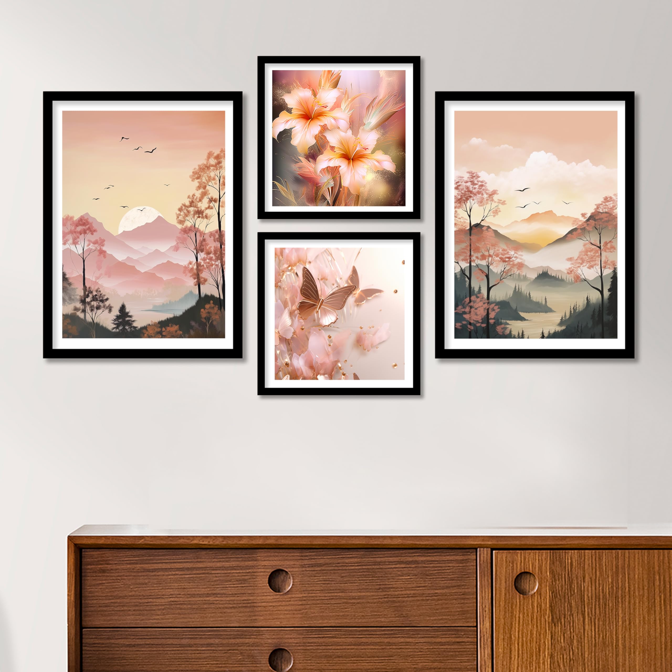 ARTELLY Wall Painting for Living Room Bedroom Home/Wall Decoration - Framed Posters Wall Art - Frames For Office Wall Decor Scenery Paintings (Medium, Modern Art 10)