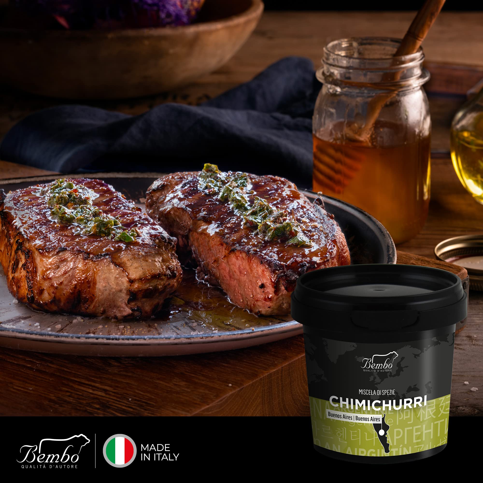 Mezclas de Especias Bembo - Gran Sabor - Especias Gourmet - Las Mezclas más Famosas del Mundo - Idea de Regalo para Mujeres, Navidad, Cumpleaños - Aromas y Especias - Made in Italy